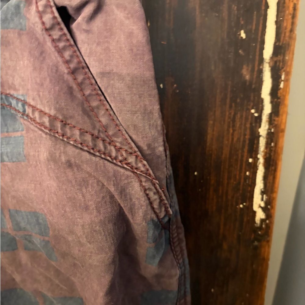 Anthropologie Joggers in Brown and Gray plaid size small - Picture 4 of 8